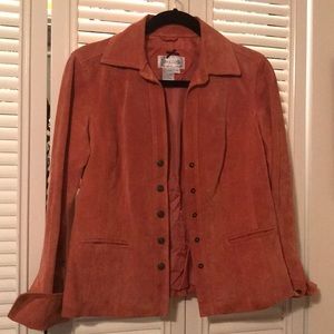 Leather suede jacket